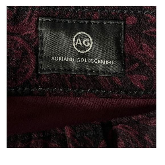 AG Jeans The Iva high rise bell bottom velour paisley size 25 - Picture 5 of 8